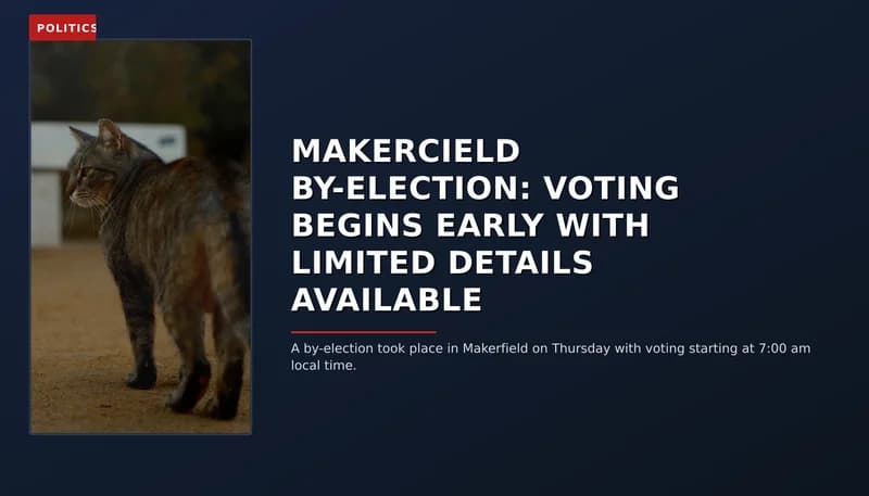 POLITICS: MAKERCIELD BY-ELECTION: VOTING BEGINS EARLY WITH LIMITED DETAILS AVAILABLE — VPNews