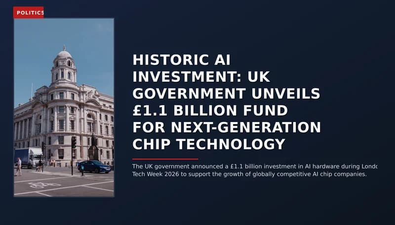 POLITICS: HISTORIC AI INVESTMENT: UK GOVERNMENT UNVEILS £1.1 BILLION FUND FOR NEXT-GENERATION CHIP T — VPNews