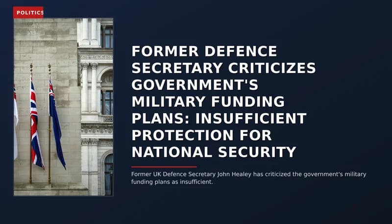 POLITICS: FORMER DEFENCE SECRETARY CRITICIZES GOVERNMENT'S MILITARY FUNDING PLANS: INSUFFICIENT PROT — VPNews