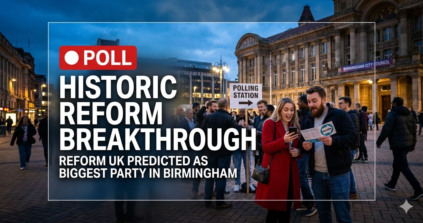 Poll puts Reform set to win Birmingham