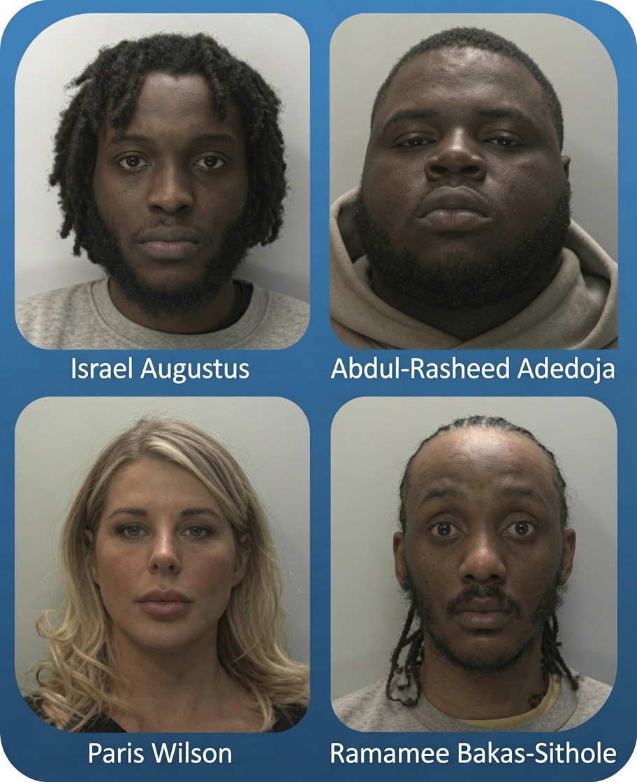 Images of Israel Augustus, Abdul-Rasheed Adedoja, Paris Wilson, Ramamee Bakas-Sithole