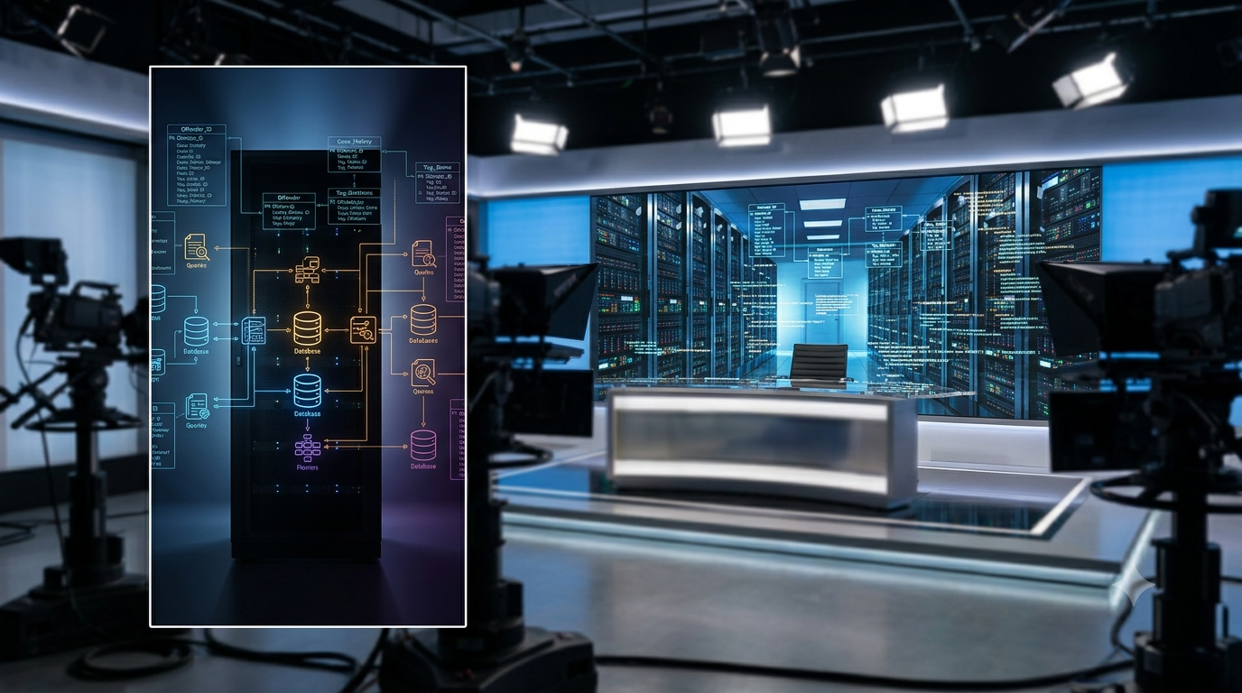 Image depicting digital tv studio