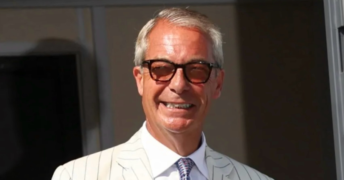 Image depicting Reform UK leader Nigel Farage casting his vote